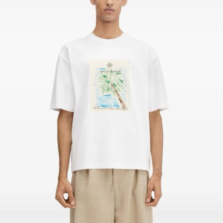 자크뮈스 남성 라운드 반팔티 - Jacquemus Mens Round Tshirt - jac6035x
