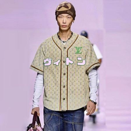 루이비통 남성 라운드 반팔 티셔츠 - Louis vuitton Mens Round Tshirt - lvc6044x