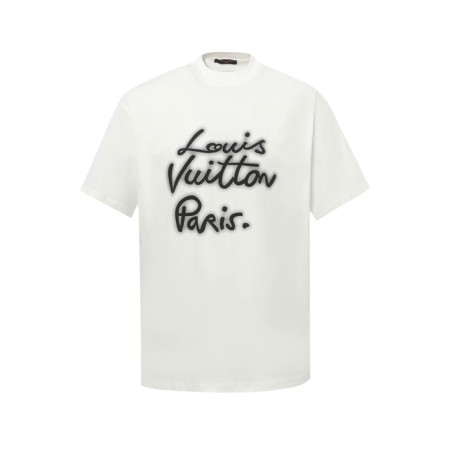 루이비통 남성 라운드 반팔 티셔츠 - Louis vuitton Mens Round Tshirt - lvc6076x