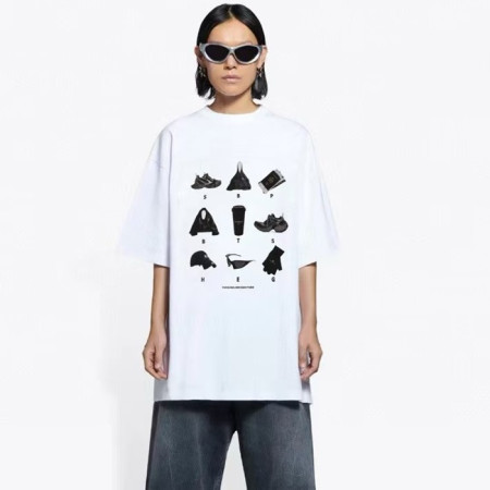 발렌시아가 남성 라운드 반팔 티셔츠 - Balenciaga Mens Round Tshirt - bac6078x