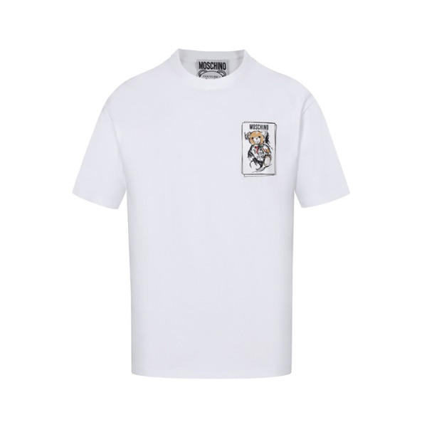모스키노 남성 크루넥 반팔티 - Moschino Mens Round Tshirt - moc6079x
