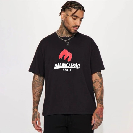 발렌시아가 남성 라운드 반팔 티셔츠 - Balenciaga Mens Round Tshirt - bac6097x