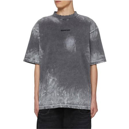 발렌시아가 남성 라운드 반팔 티셔츠 - Balenciaga Mens Round Tshirt - bac6100x