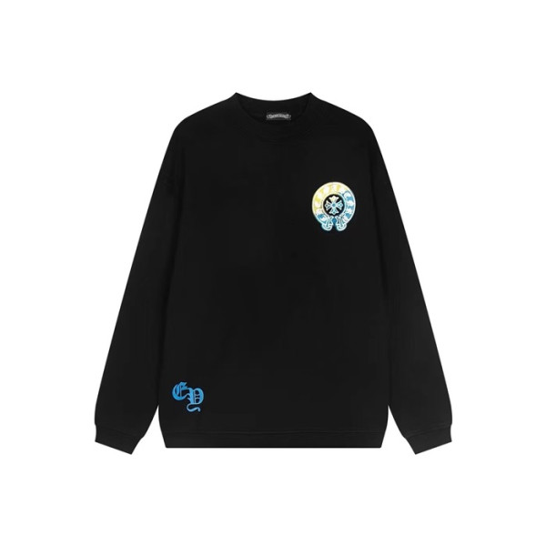 크롬하츠 남성 라운드 맨투맨 - Chrome Hearts Mens Round Tshirt - chc6112x