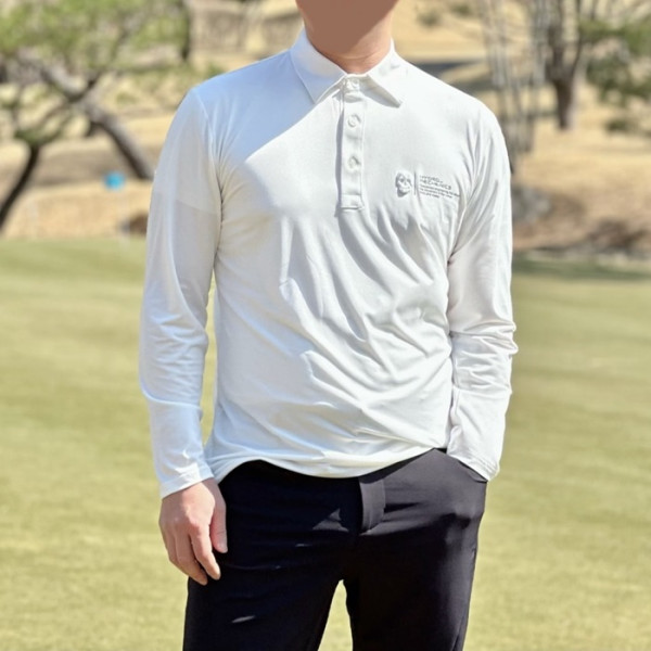 [AMAZINGCRE] 어메이징크리 남성 아이언헤드 백로고 롱슬리브 티셔츠 - gol1610x