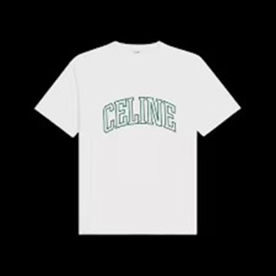 셀린느 남/녀 빅로고 반팔 프린팅 티셔츠 - cec792x