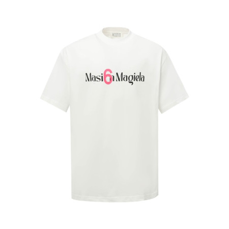 메종 마르지엘라 남성 라운드 반팔 티셔츠 - Maison Margiela Mens Round Tshirt - mac6142x
