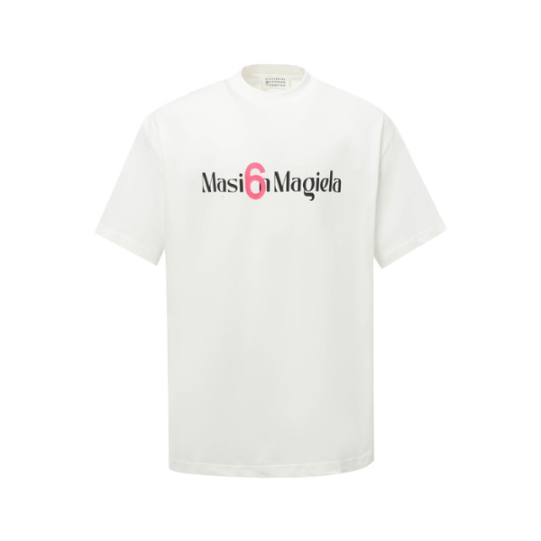 메종 마르지엘라 남성 라운드 반팔 티셔츠 - Maison Margiela Mens Round Tshirt - mac6142x