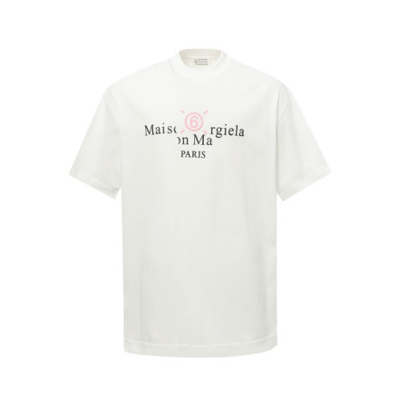 메종 마르지엘라 남성 라운드 반팔 티셔츠 - Maison Margiela Mens Round Tshirt - mac6144x