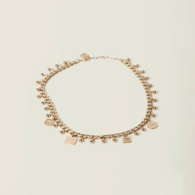 미우미우 여성 메탈 목걸이 - Miumiu Womens Metal Necklace - acc5398x