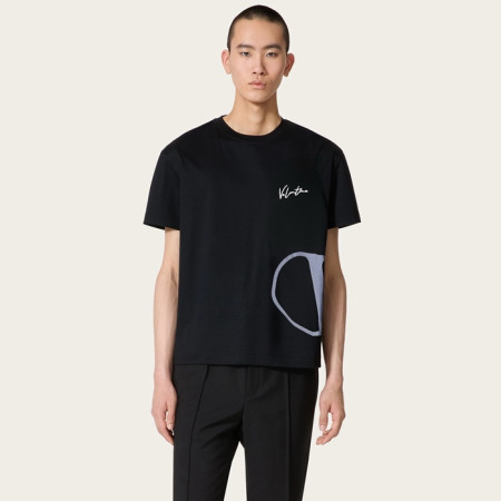 발렌티노 남성 라운드 반팔티 - Valentino Mens Round Tshirt - vac6242x