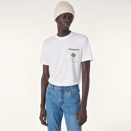 로로피아나 남성 라운드 반팔티 - Loro Piana Mens Round Tshirt - lpc6431x