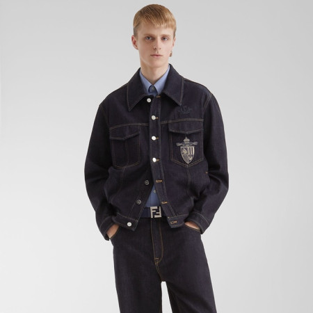 펜디 남성 데님 재킷 - Fendi Mens Denim Jacket - fec6459x