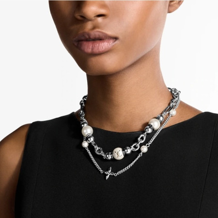루이비통 여성 미드나잇 펄 초커 - Louis vuitton Womens Midnight Pearl Choker - acc5415x