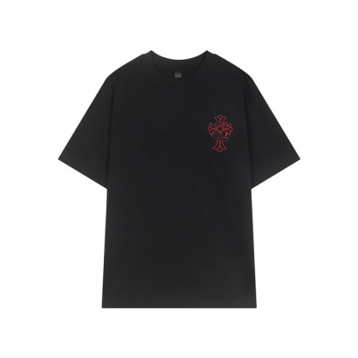 크롬하츠 남성 라운드 반팔티 - Chrom Hearts Mens Round Tshirt - chc6489x