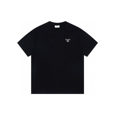 셀린느 남성 반팔 티셔츠 - Celine Mens Round Tshirt - cec6496x