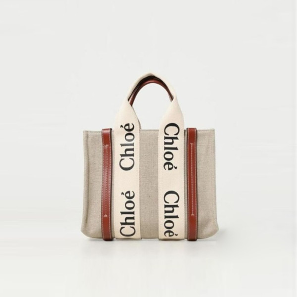 [당일배송] 끌로에 여성 24ss 토트 레터링 캔버스 에코백 스몰 - dd872x