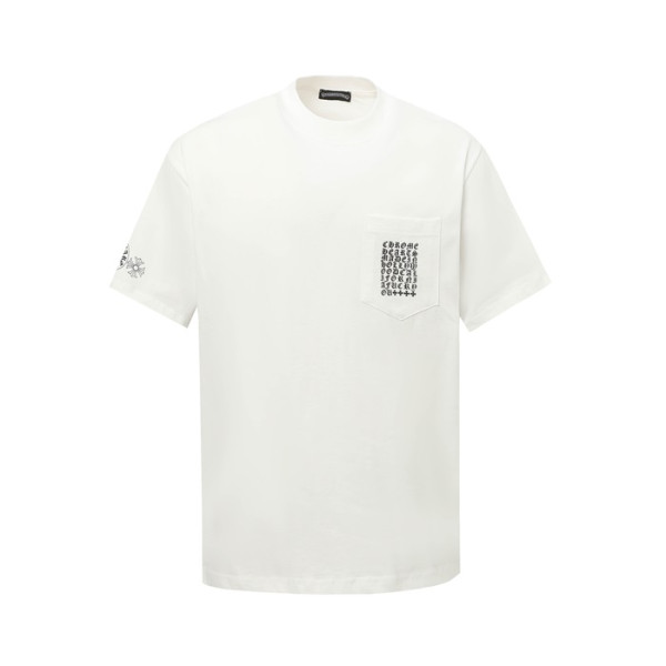 크롬하츠 남성 라운드 반팔티 - Chrom Hearts Mens Round Tshirt - chc6541x