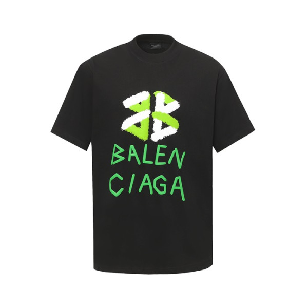 발렌시아가 남성 라운드 반팔 티셔츠 - Balenciaga Mens Round Tshirt - bac6543x