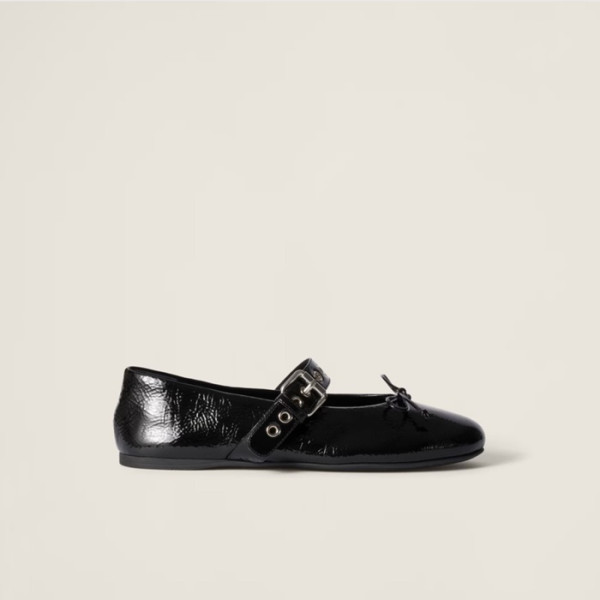 미우미우 여성 나파 발레리나 - Miumiu Womens Nappa Ballerina Plats - mis5692x