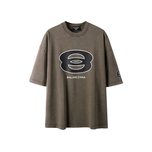 발렌시아가 남성 라운드 반팔 티셔츠 - Balenciaga Mens Round Tshirt - bac6589x