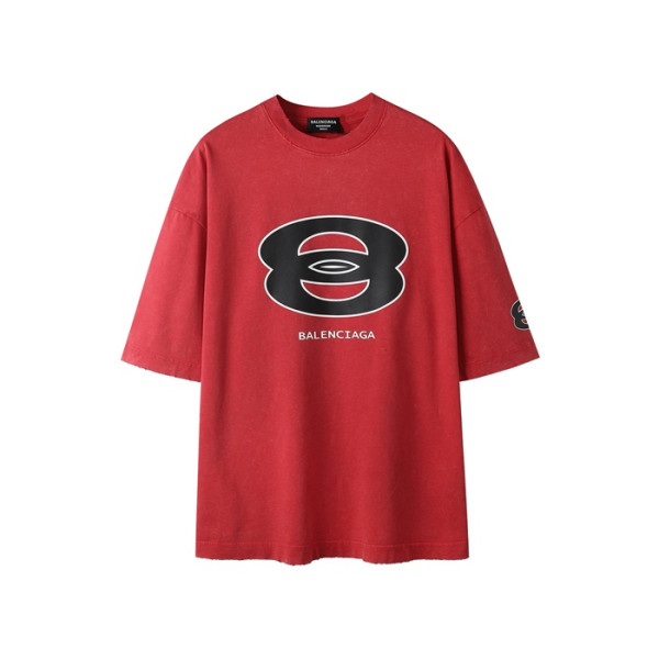 발렌시아가 남성 라운드 반팔 티셔츠 - Balenciaga Mens Round Tshirt - bac6590x