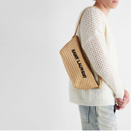 입생로랑 남/녀 라피아  숄더백 - Saint Laurent Unisex Raffia Shoulder Bag - ysb5622x