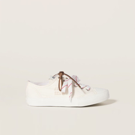 미우미우 여성 워싱 데님 스니커즈 - Miumiu Womens Washed Denim Sneakers - mis5735x