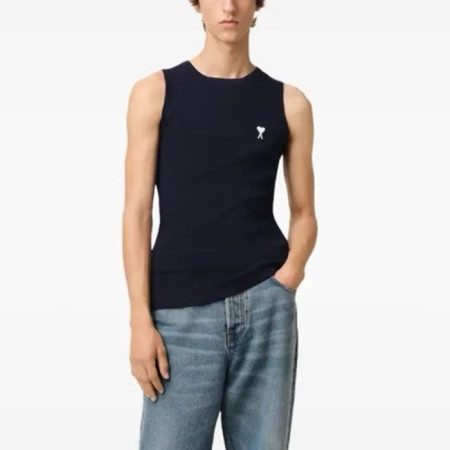 아미 남성 라운드 나시 - Ami Mens Sleeveless Top - amc6622x