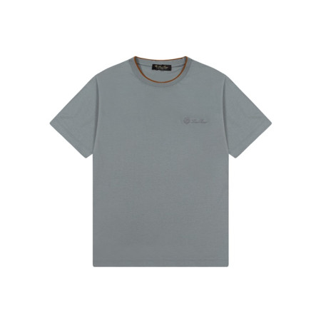 로로피아나 남성 라운드 반팔티 - Loro Piana Mens Round Tshirt - lpc6636x