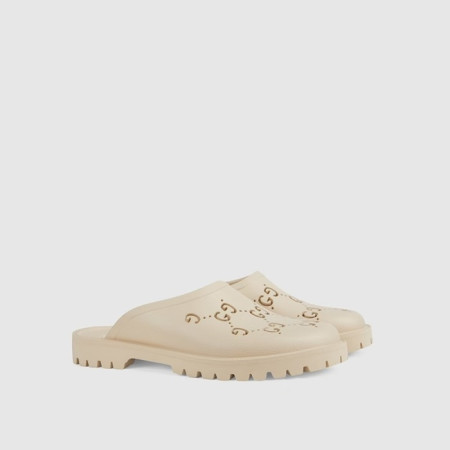 구찌 남성 퍼포레이티드 러버 샌들 - Gucci Mens Slip On Sandals - gus5742x