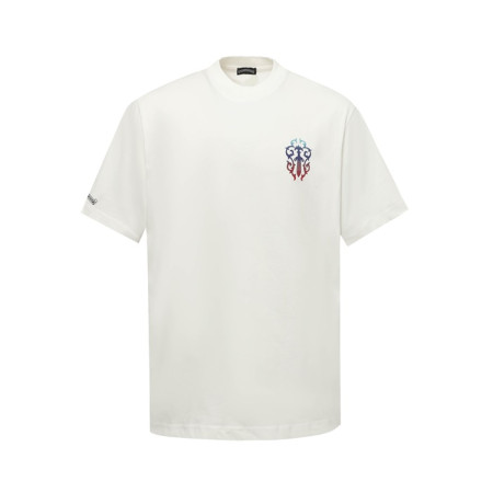 크롬하츠 남성 라운드 반팔티 - Chrom Hearts Mens Round Tshirt - chc6644x