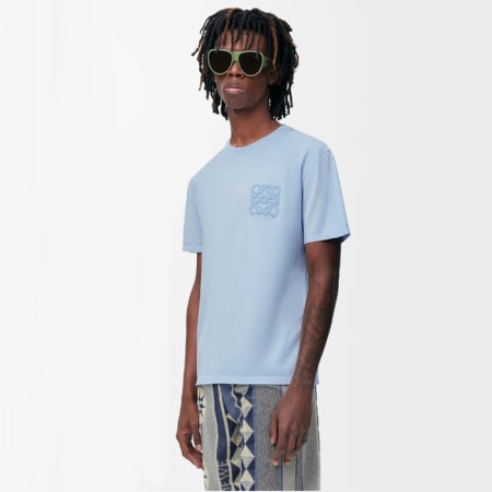 로에베 남성 라운드 반팔티 - Loewe Mens Round Tshirt - loc6675x