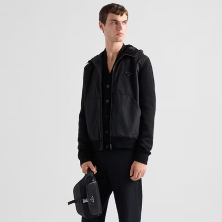 프라다 남성 리나일론 사피아노 가죽 숄더백 2VH176 - Prada Mens Re-Nylon And Saffiano Leather Shoulder Bag - prb5640x