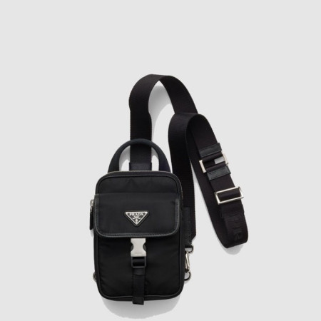 프라다 남성 리나일론 사피아노 가죽 스마트폰 케이스 2ZH194 - Prada Mens Re-Nylon And Saffiano Leather smartphone Case - prb5641x