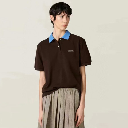 미우미우 남성 폴로 반팔 티셔츠 - Miumiu Mens Polo Tshirt - mic6800x