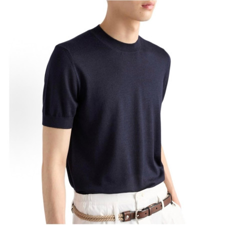 프라다 남성 라운드 반팔티 - Prada Mens Round Tshirt - prc6813x