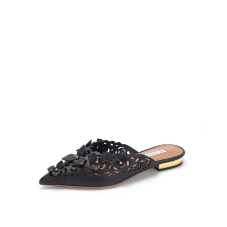 아쿠아주라 여성 플라워 뮬 - Aquazzura Womens Flower Mules - aqs5761x