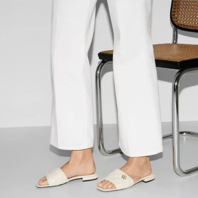 구찌 여성 더블 G 슬라이드 샌들 - Gucci Womens Double G Slide Sandals - gus5849x