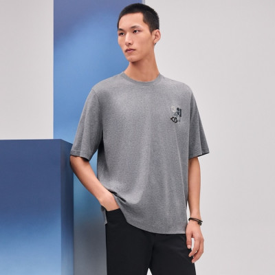 에르메스 남성 라운드 반팔티 - Hermes Mens Round Tshirt - hec6861x