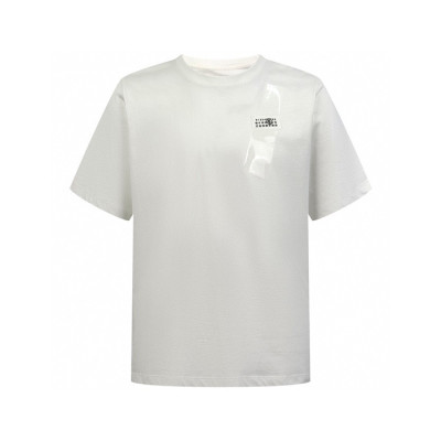 메종 마르지엘라 남성 라운드 반팔 티셔츠 - Maison Margiela Mens Round Tshirt - mac6915x