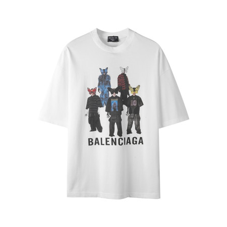 발렌시아가 남성 라운드 반팔 티셔츠 - Balenciaga Mens Round Tshirt - bac6939x