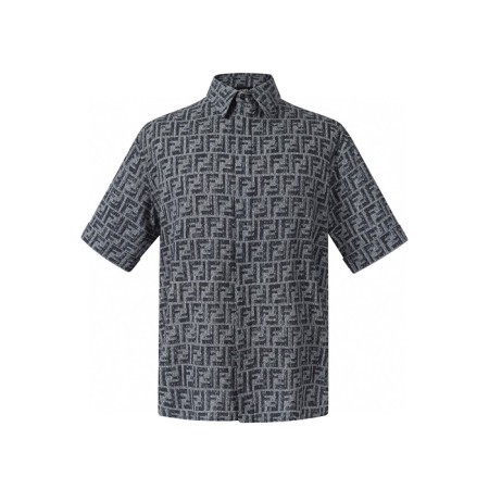 펜디 남성 FF 반팔 셔츠 - Fendi Mens FF Shirts - fec6953x