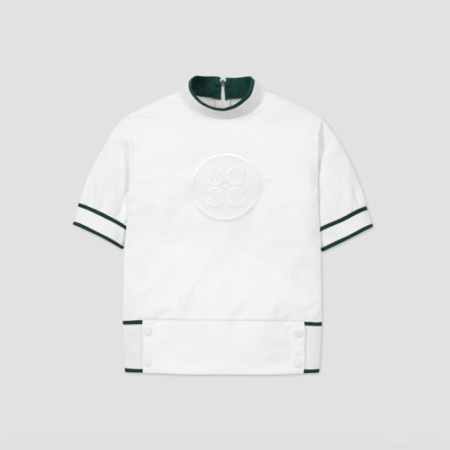 [G/FORE] 지포어 여성 하이넥 쇼츠 슬리브 티셔츠 - gol1683x