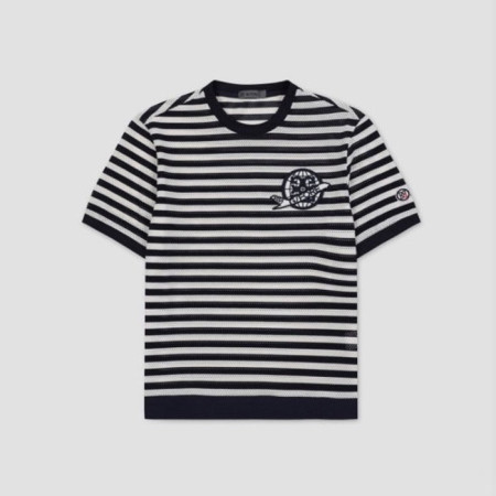 [G/FORE] 지포어 남성 메쉬 스트립 라운드 티셔츠 - gol1698x