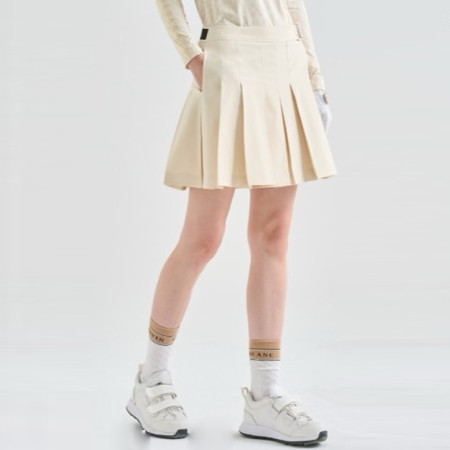 [LANVIN BLANC] 랑방블랑 여성 벨트 디테일 플리츠 퀼토르 팬츠 - gol1699x