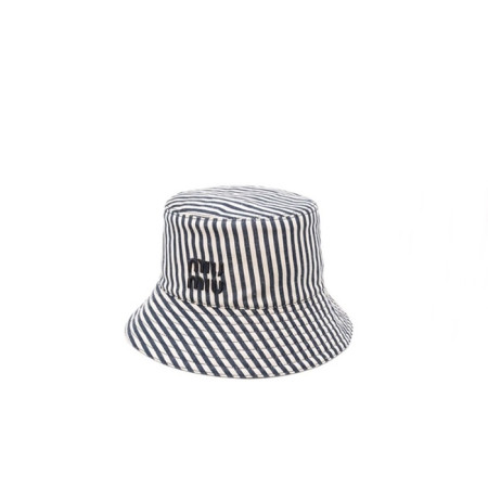 [당일배송] 미우미우 여성 리버시블 코튼 버킷햇 - dd986x