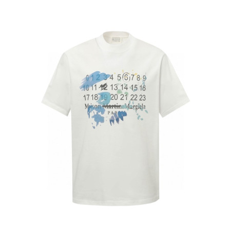메종 마르지엘라 남성 라운드 반팔 티셔츠 - Maison Margiela Mens Round Tshirt - mac6982x
