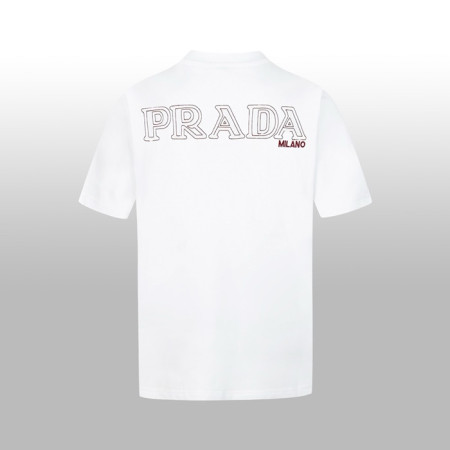 프라다 남성 라운드 반팔티 - Prada Mens Round Tshirt - prc6993x