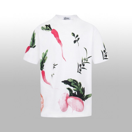 로에베 남성 라운드 반팔티 - Loewe Mens Round Tshirt - loc6999x